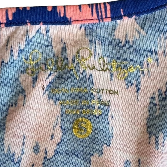 Lilly Pulitzer Beacon Little Fish Chase Dress in Bomber Blue size S - Picture 5 of 9